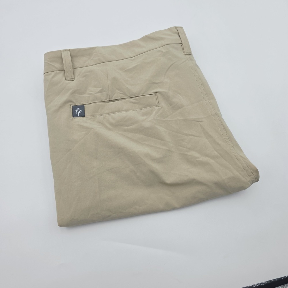 Free Fly Pants Men 38X32 Beige Solid‎ Khaki Bamboo Performance Stretch Outdoor